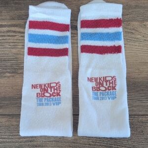 New Kids on the Block 2013 The Package Tour VIP Vintage Collector Tube Socks